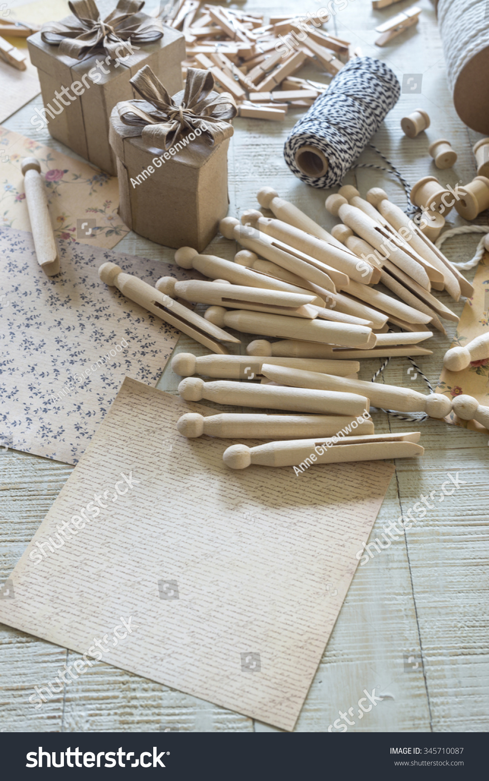 landing strip cut vintage craft supplies