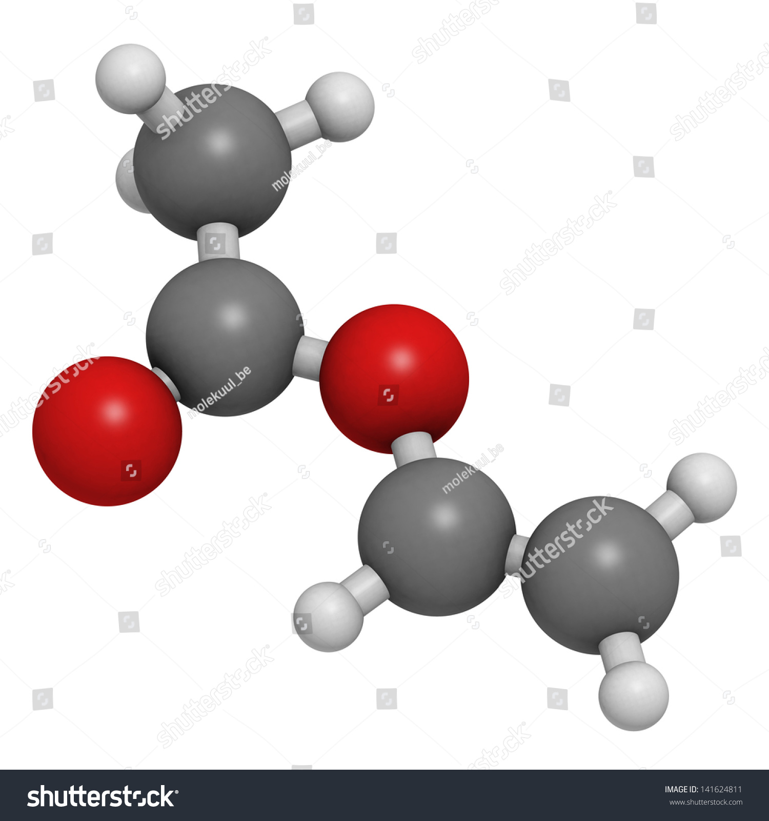 Vinyl Acetate, Polyvinyl Acetate (Pva, Pvac) Glue Building Block. Pva