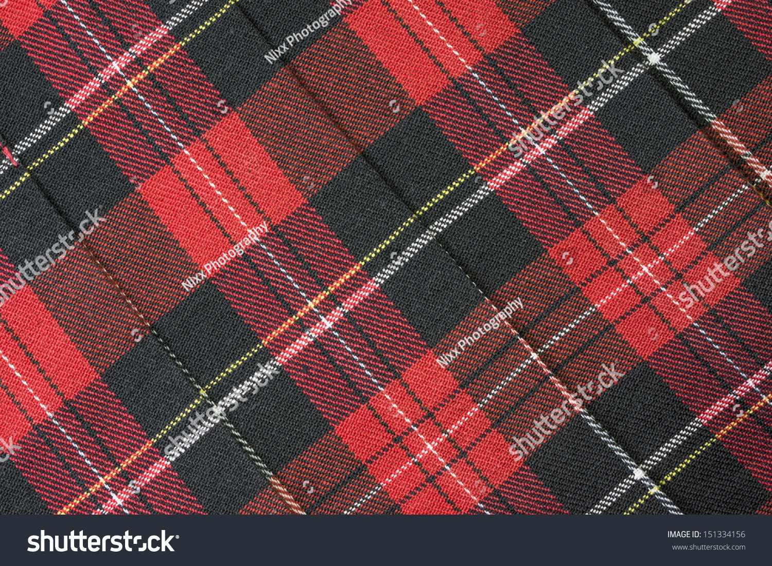 Wallace Tartan Scottish Plaid Background Stock Photo