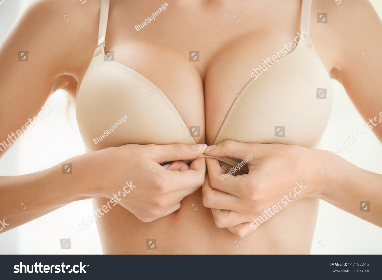 Wearing Bra Closeup Women Wearing Bra Stock Photo 147197246 Shutterstock