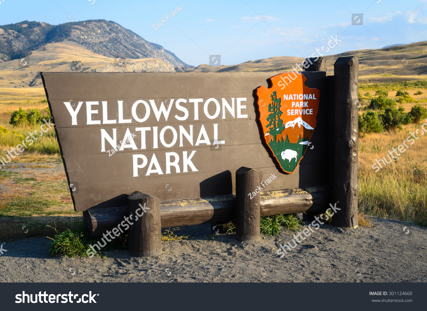Welcome Sign Yellowstone National Park Stock Photo 301124660 Shutterstock
