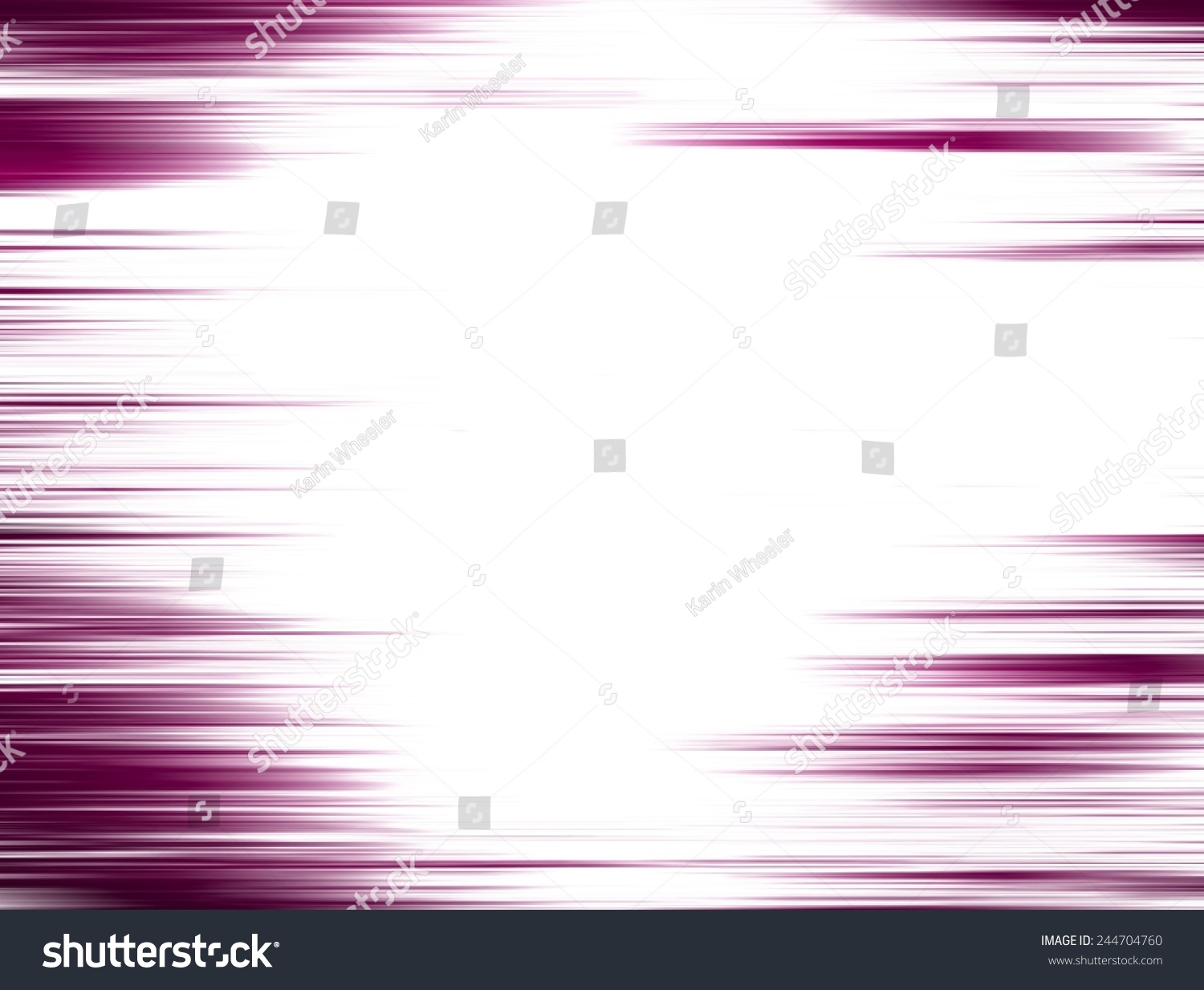 White Background With Wine Red Irregular Streak Border Stock Photo