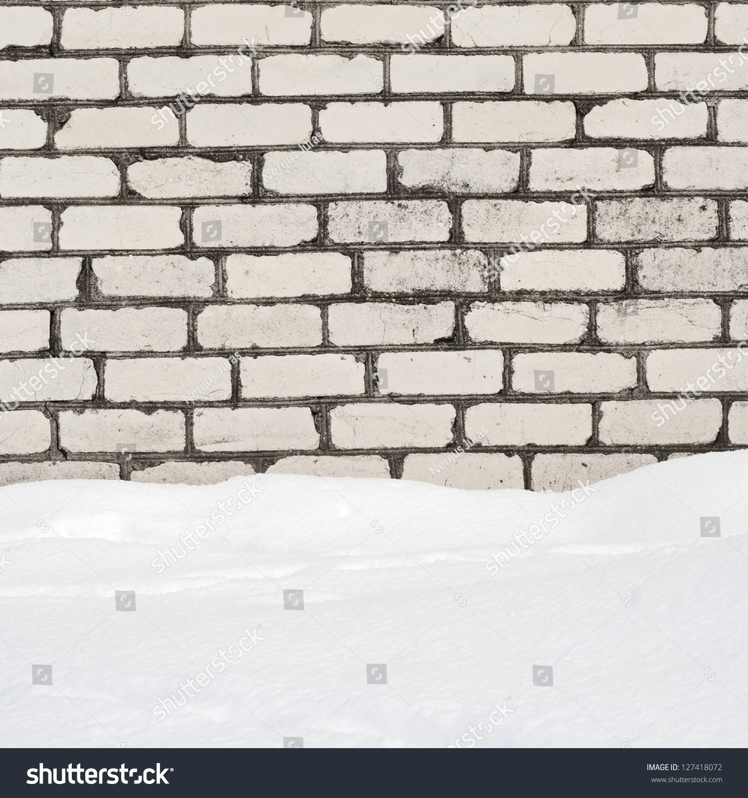 White Brick Wall Background Stock Photo 127418072 : Shutterstock