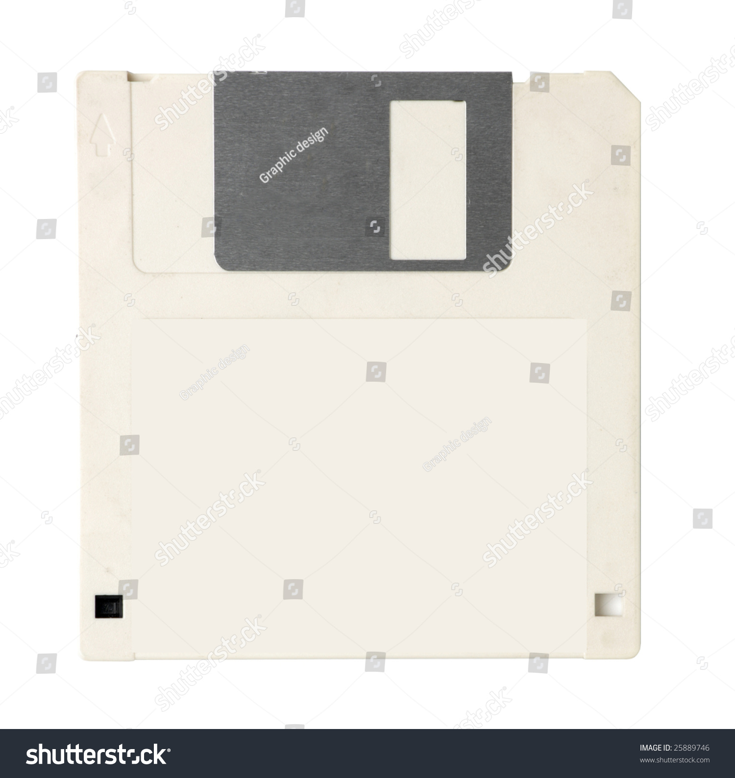 White Floppy Disk Isolated On White Stock Photo 25889746 : Shutterstock