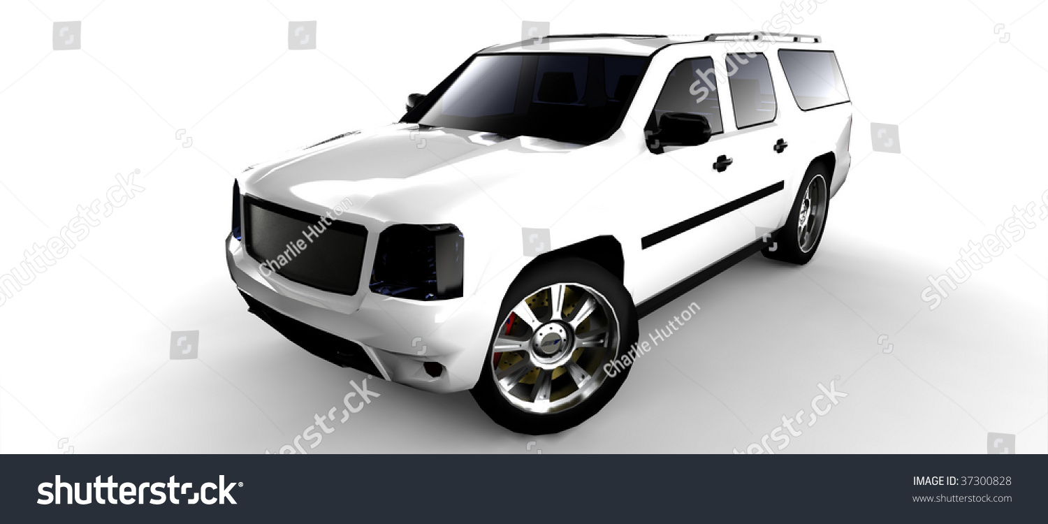 White Suv Isolated Stock Photo 37300828 : Shutterstock
