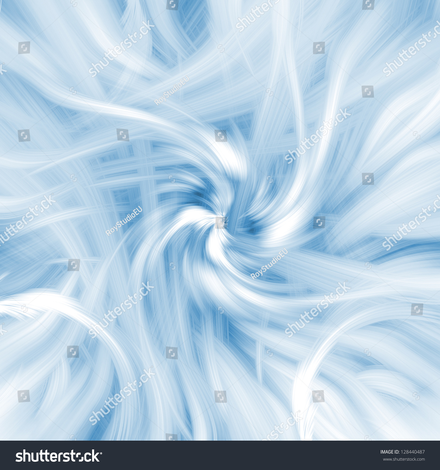 White Swirl Background Blue Abstract Pattern Texture Stock Photo