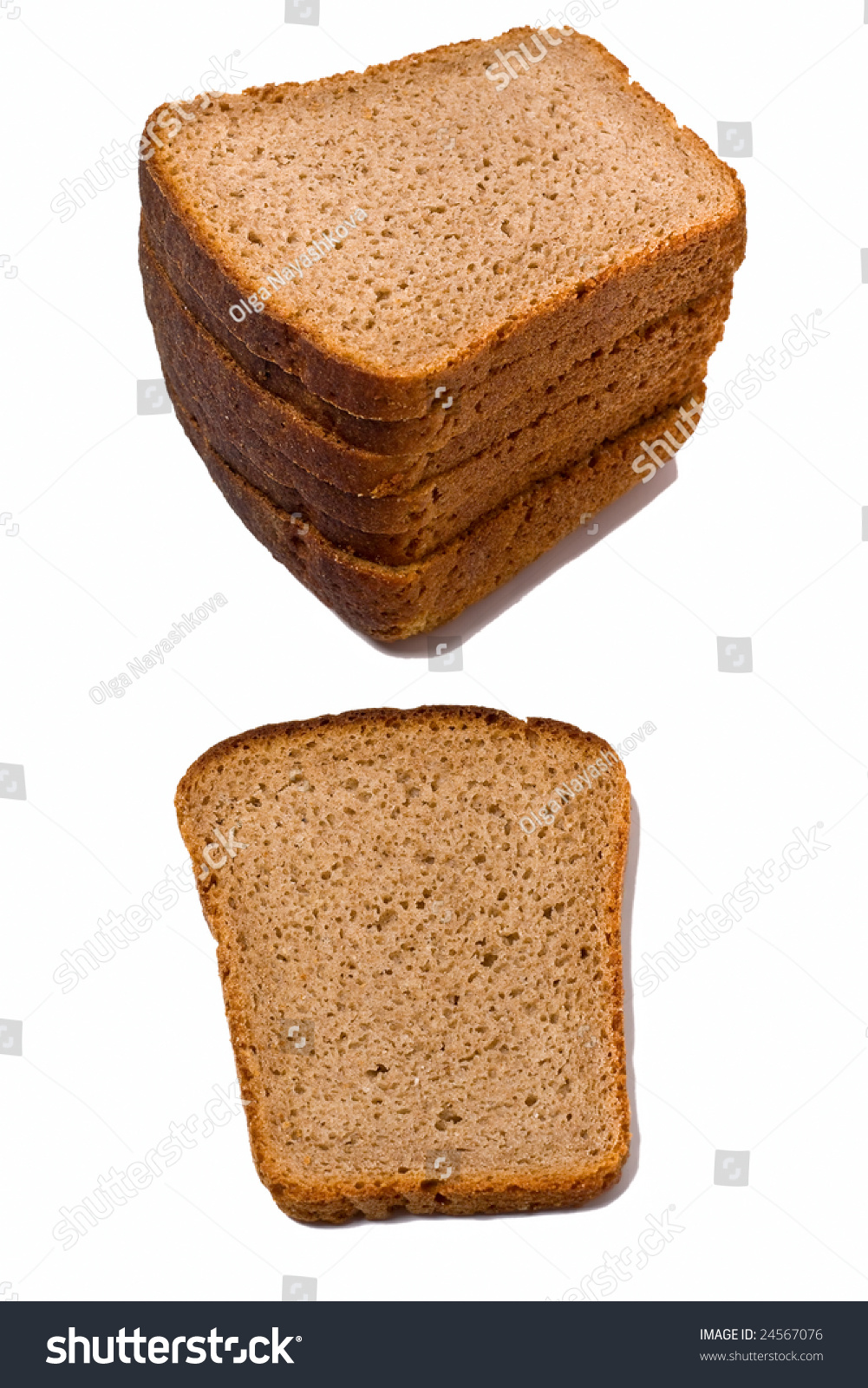 Whole Wheat Bread Sliced Stock Photo 24567076 : Shutterstock