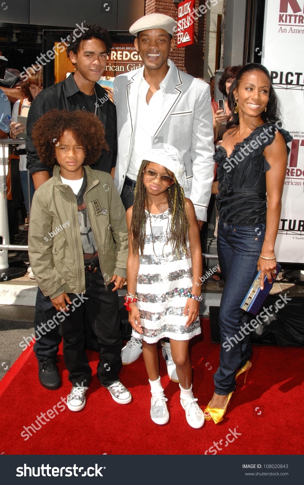 Will Smith With Jada Pinkett Smith, Willow Smith And Family At The 