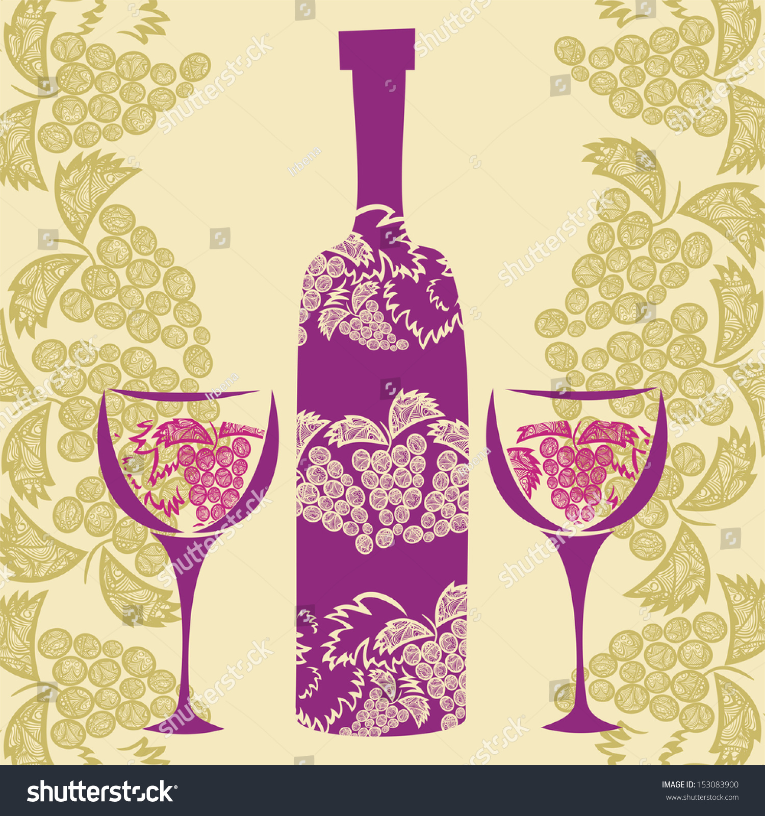 Wine Illustration - 153083900 : Shutterstock