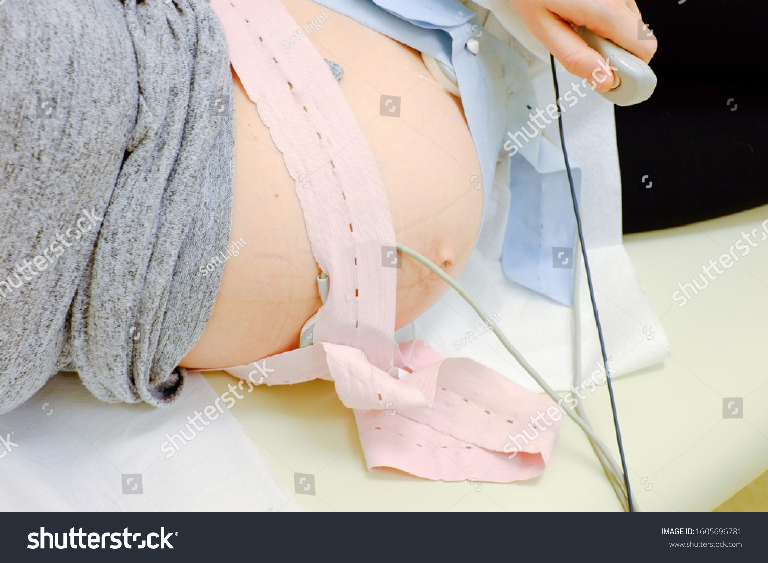 Woman Doctor Office Whit Ctg Ecg Stock Photo Shutterstock