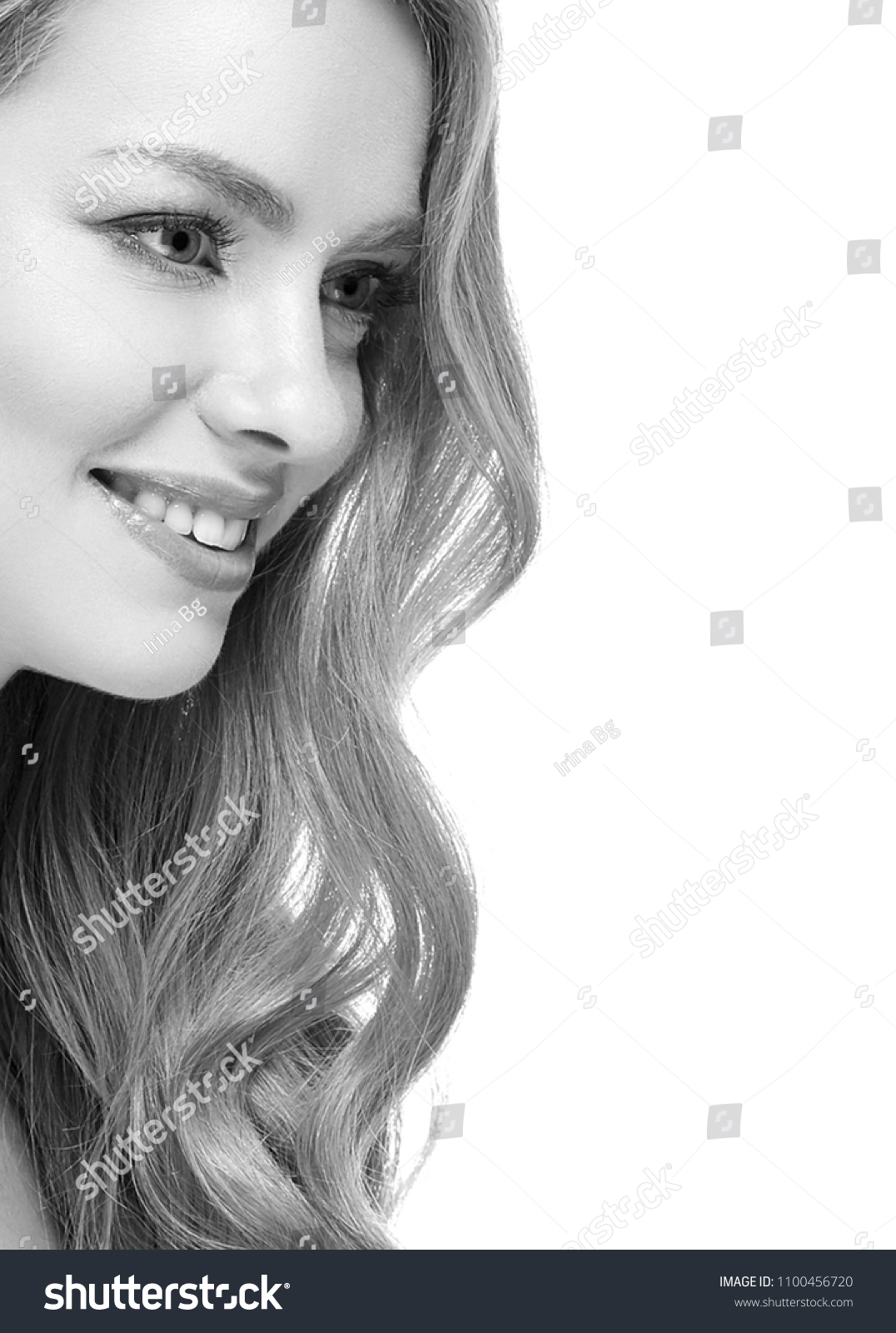 Woman Headshot Face Blonde Portrait Closeup Stock Photo Edit Now