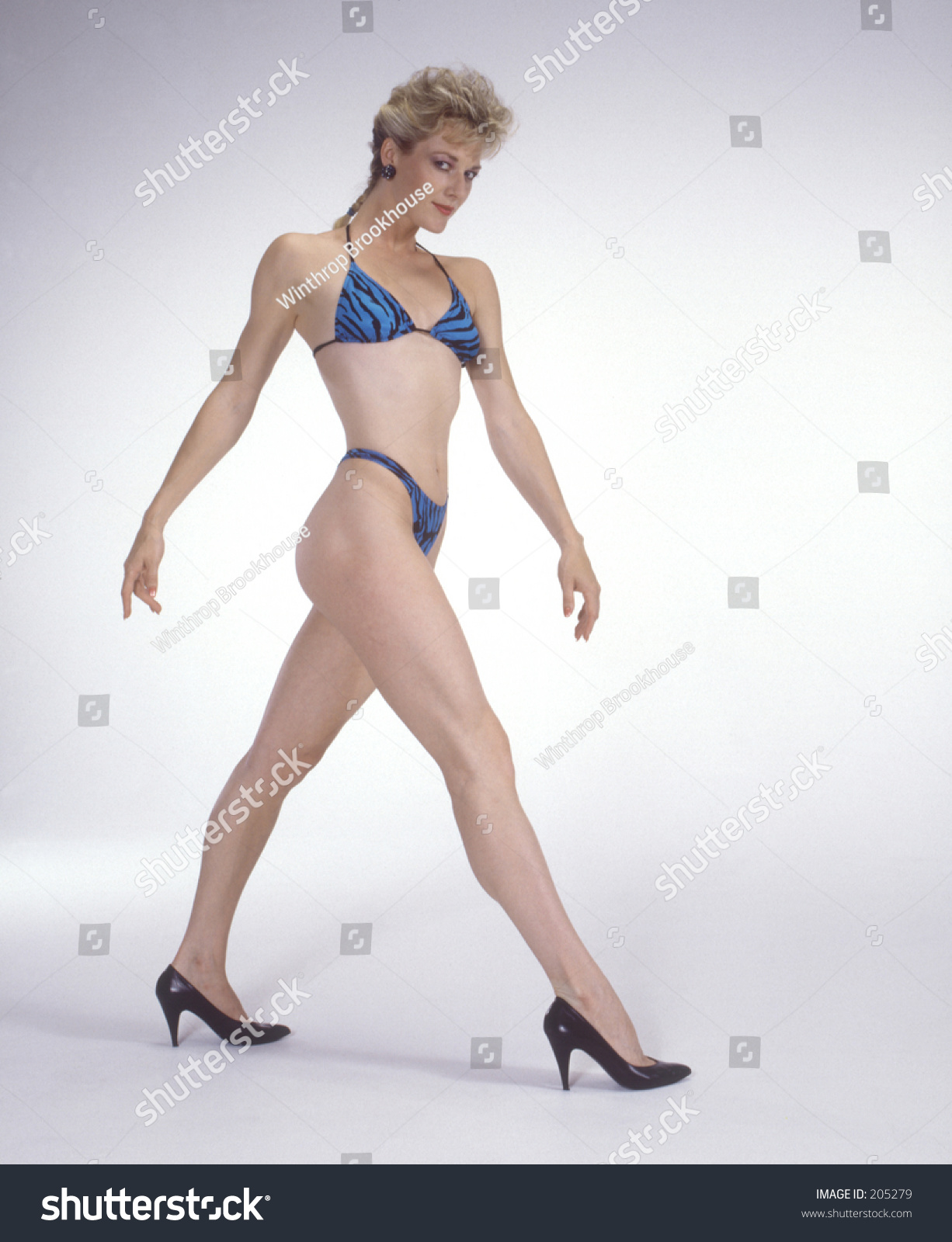 bathing suit with heels