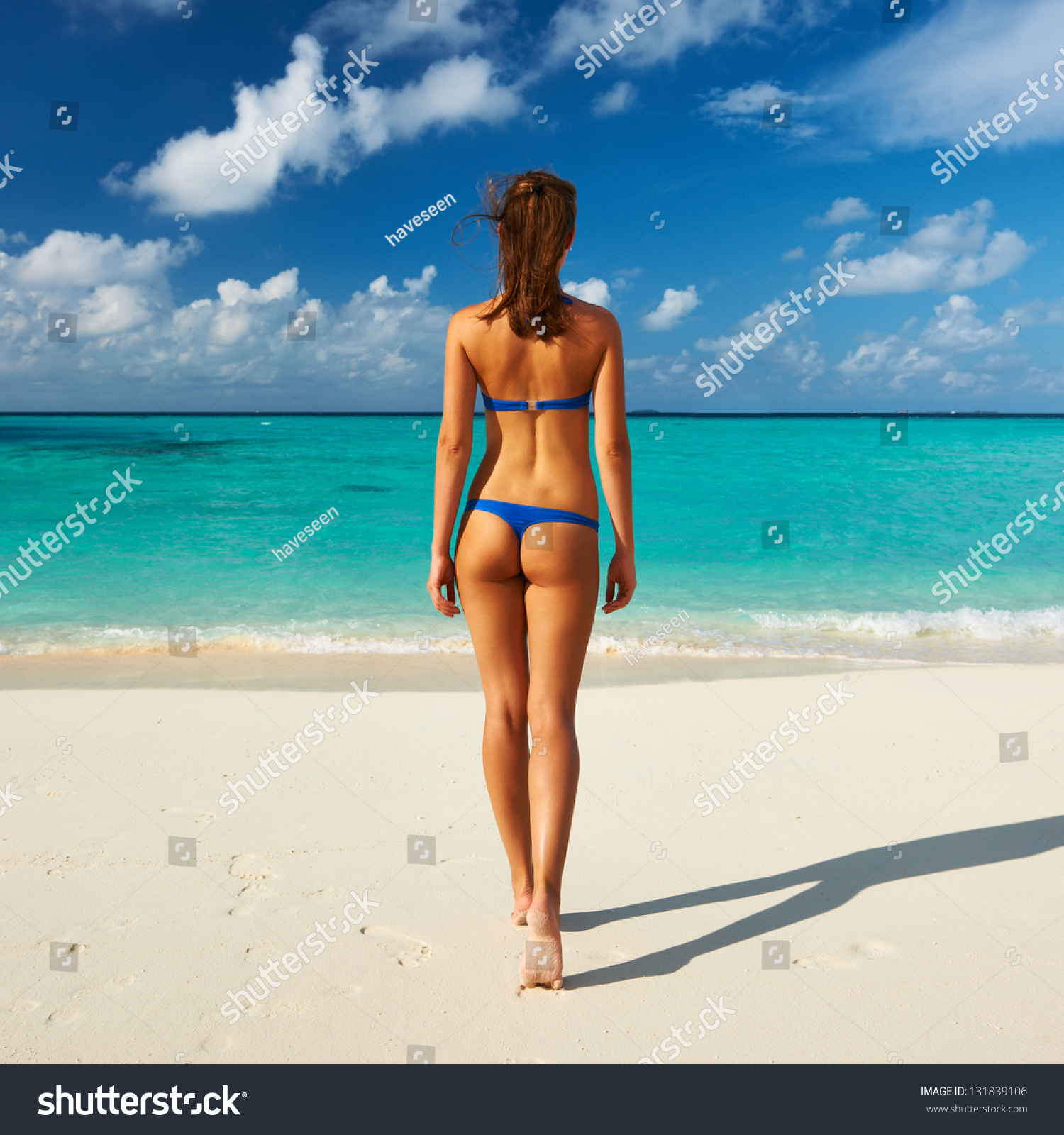 Woman Bikini Tropical Beach