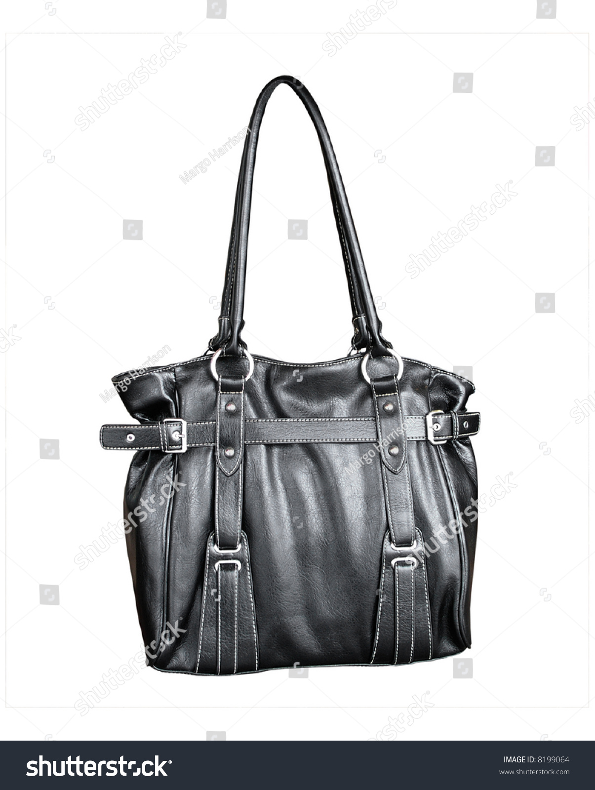 Woman'S Black Leather Handbag Stock Photo 8199064 : Shutterstock