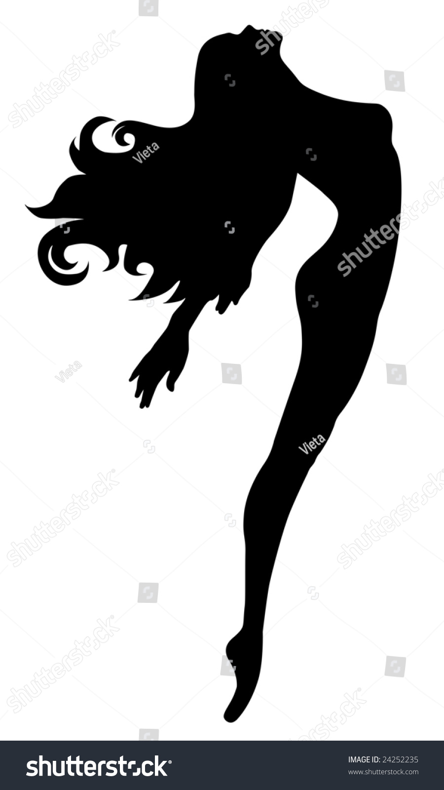 Woman'S Silhouette Stock Photo 24252235 : Shutterstock