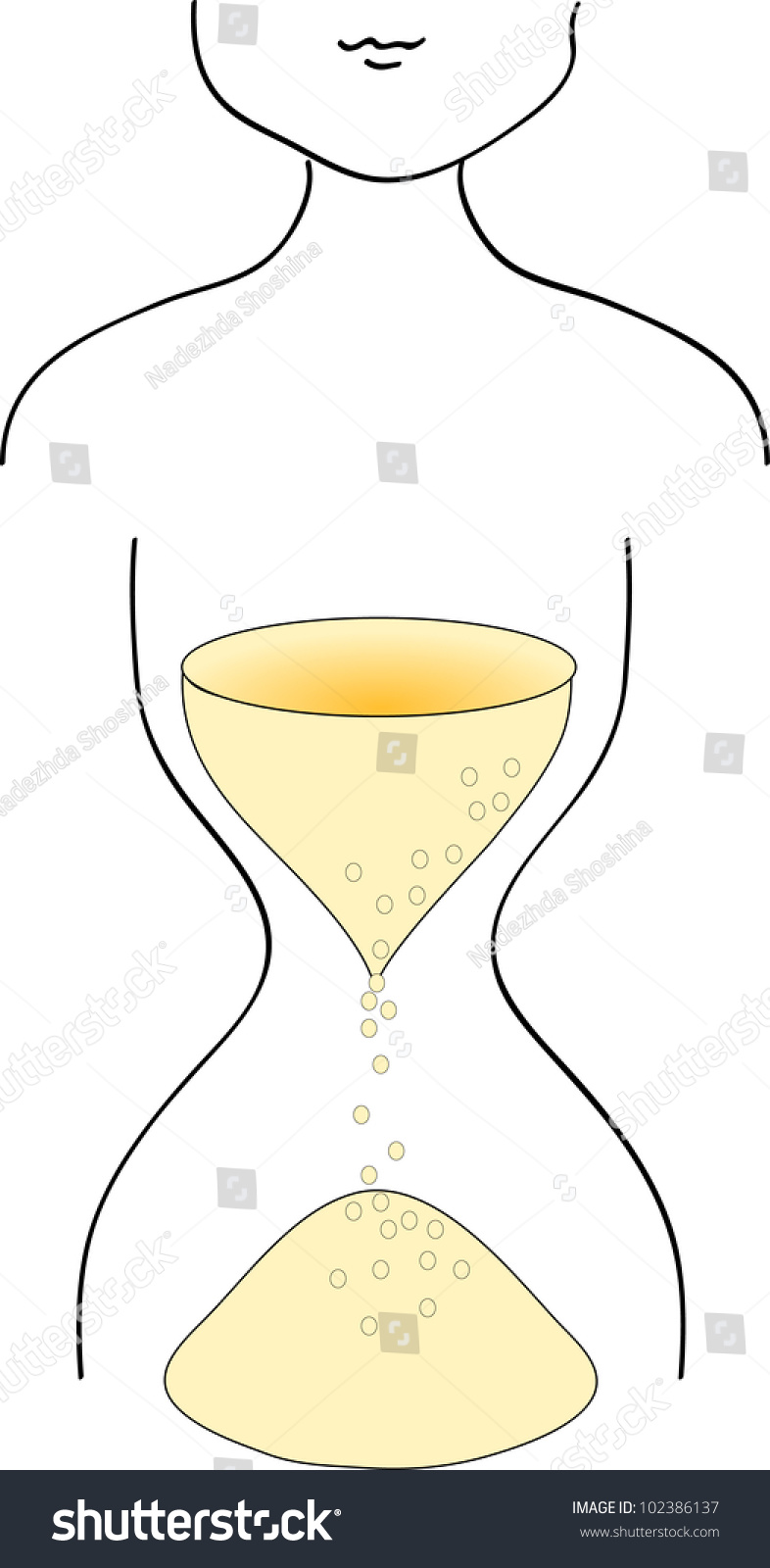 hourglass figure silhouette