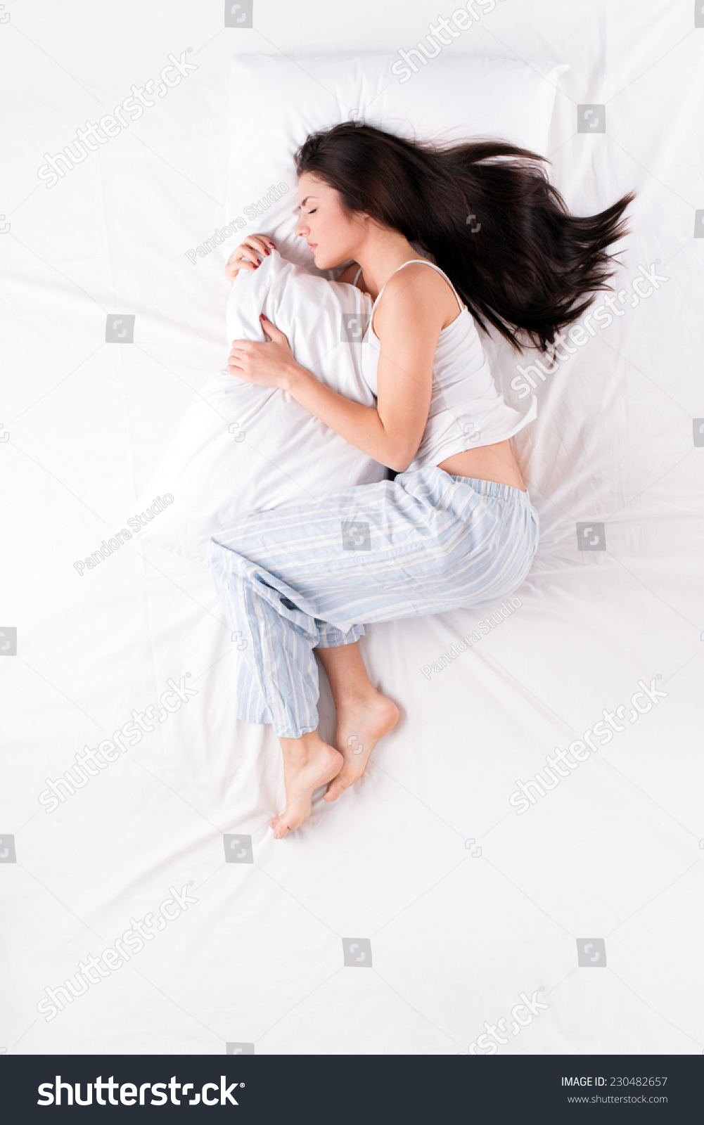 Women Humping Pillow Under Boob