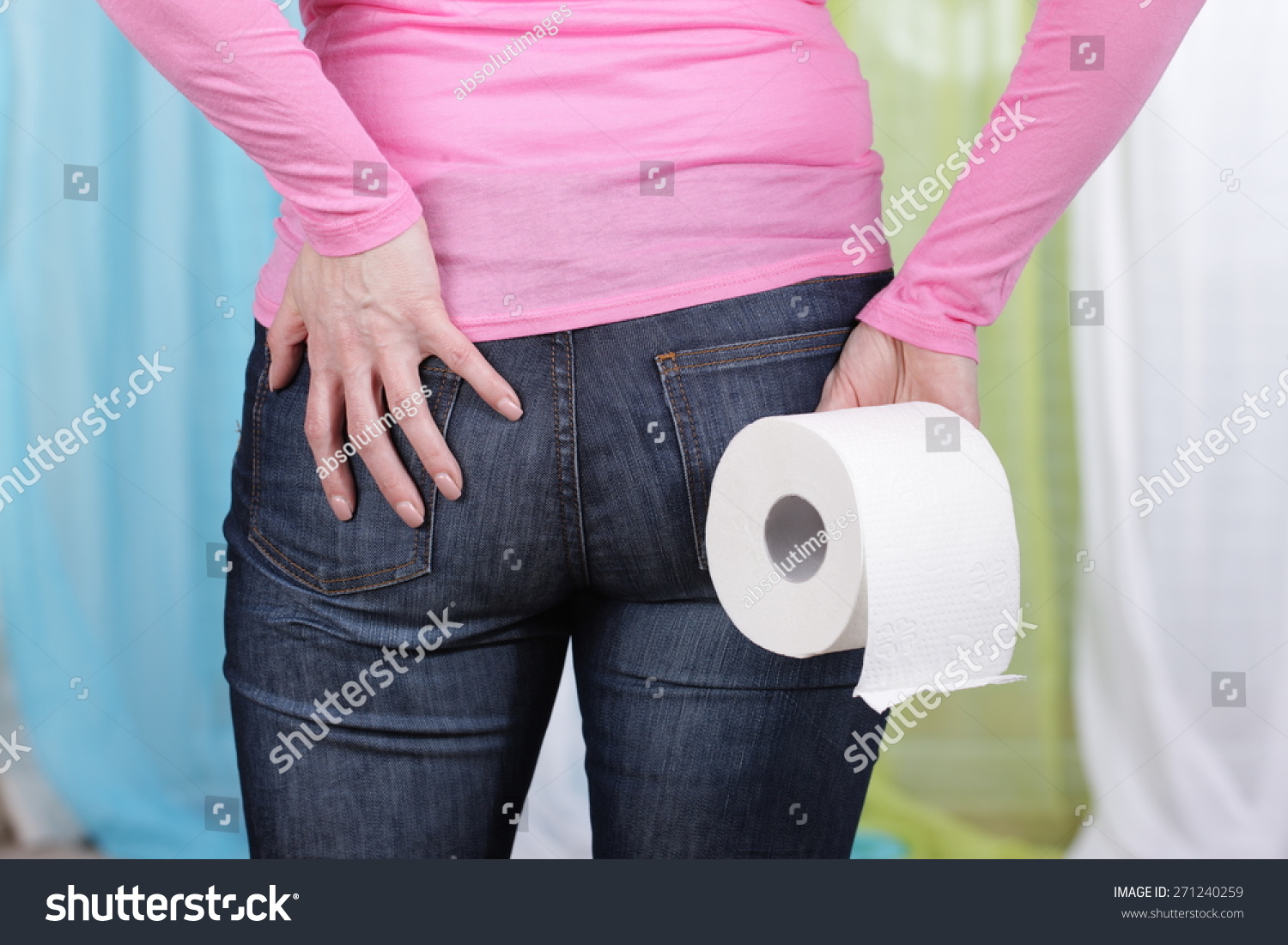 Woman With Pain In The Anus Stock Photo Shutterstock