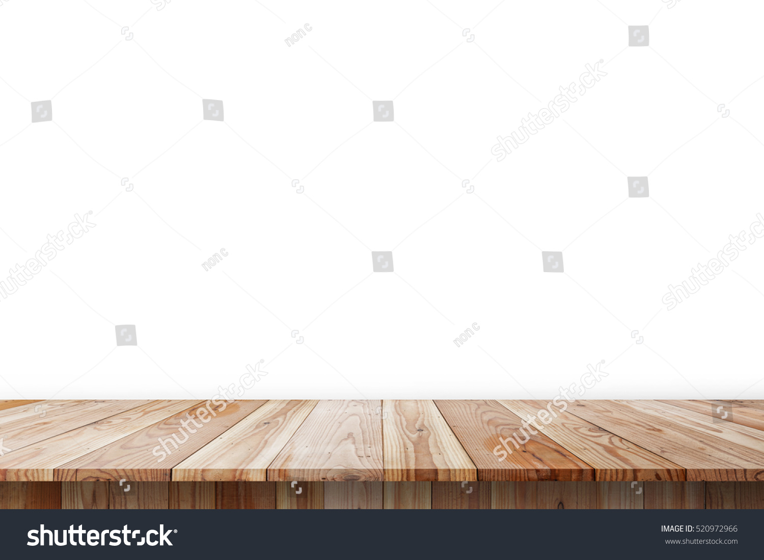 Wood Shelf Table isolated on white background Wood Shelf Table isolated on white background