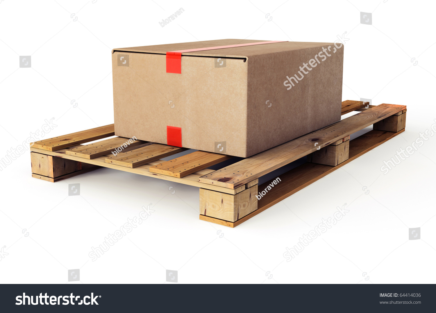 Wooden Shipping Pallet Stock Photo 64414036 : Shutterstock