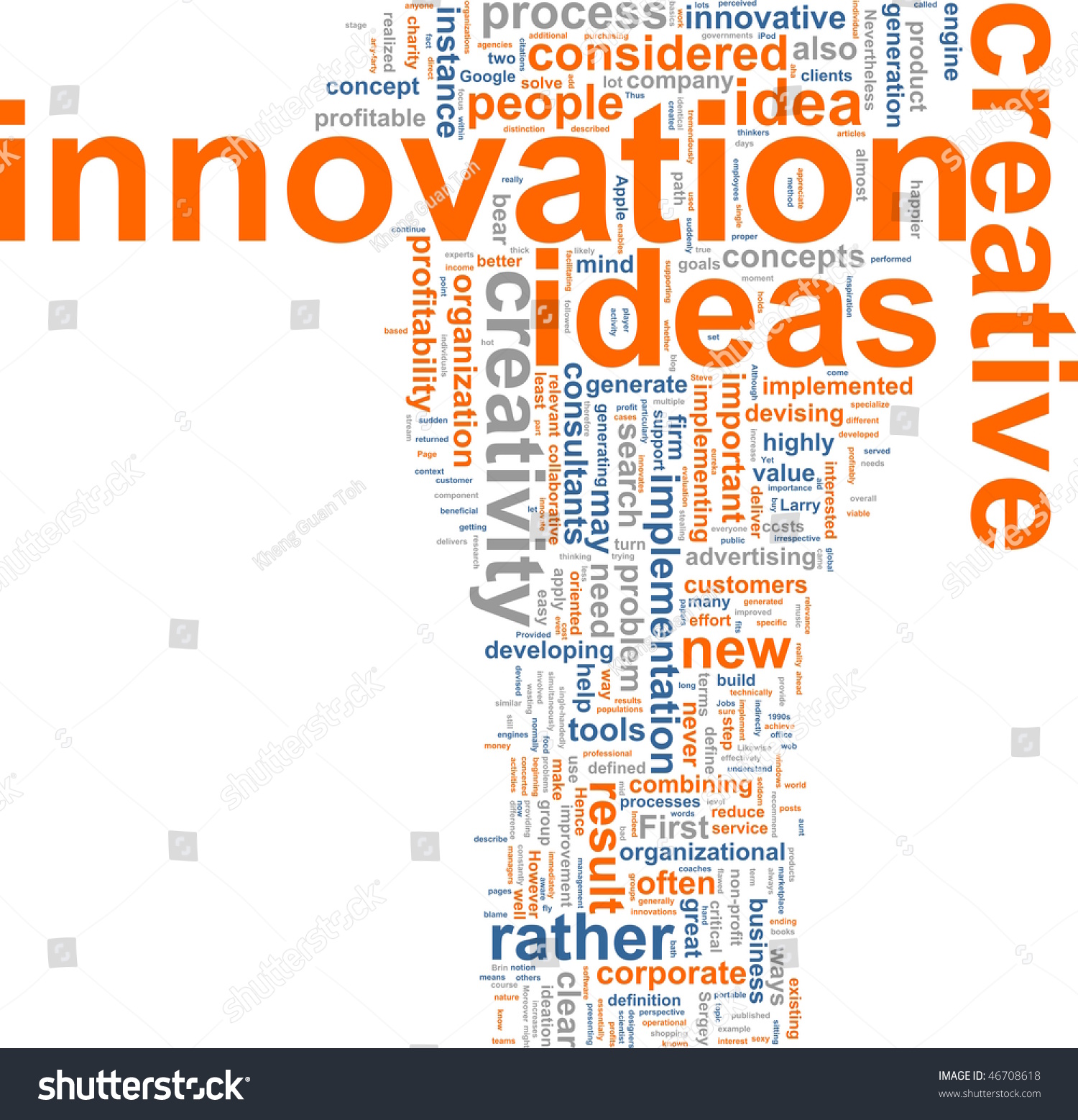 Word Cloud Concept Illustration Of Innovation Creative - 46708618 ...