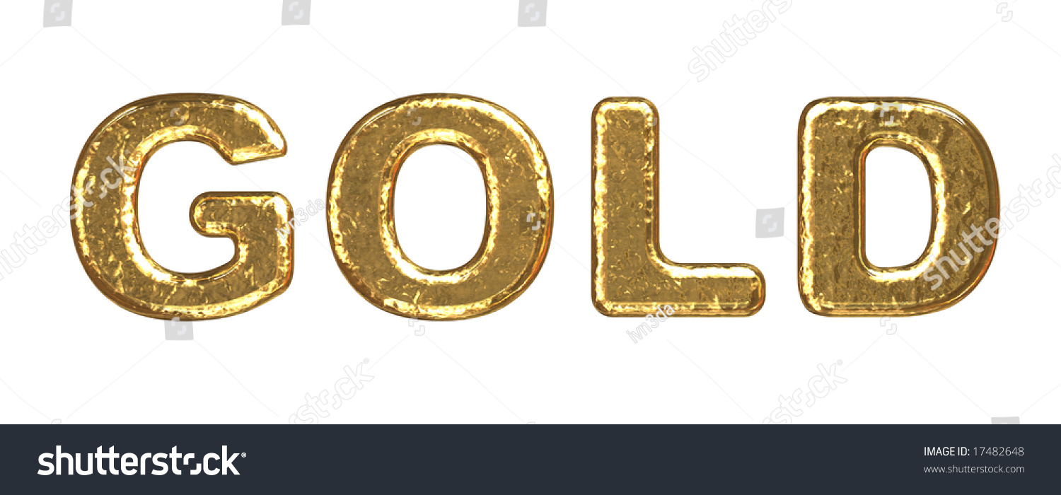 Word Gold Inscribed Gold By Volumes Stock Illustration 17482648