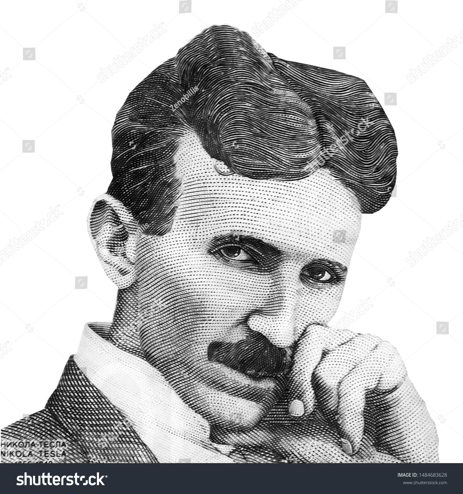 El Famoso Inventor Nikola Tesla Retrato Foto De Stock Editar Ahora