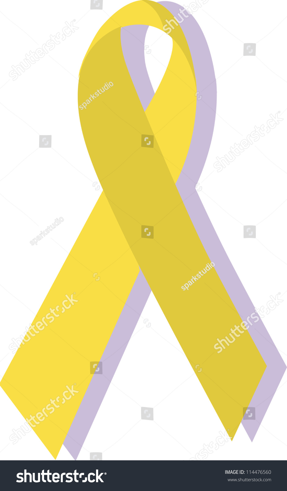 Yellow Ribbon Military Support Stock Illustration 114476560 - Shutterstock