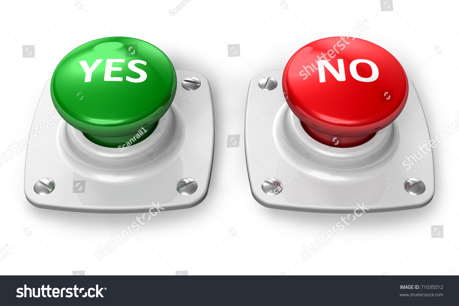 Yes No Buttons Stock Illustration Shutterstock