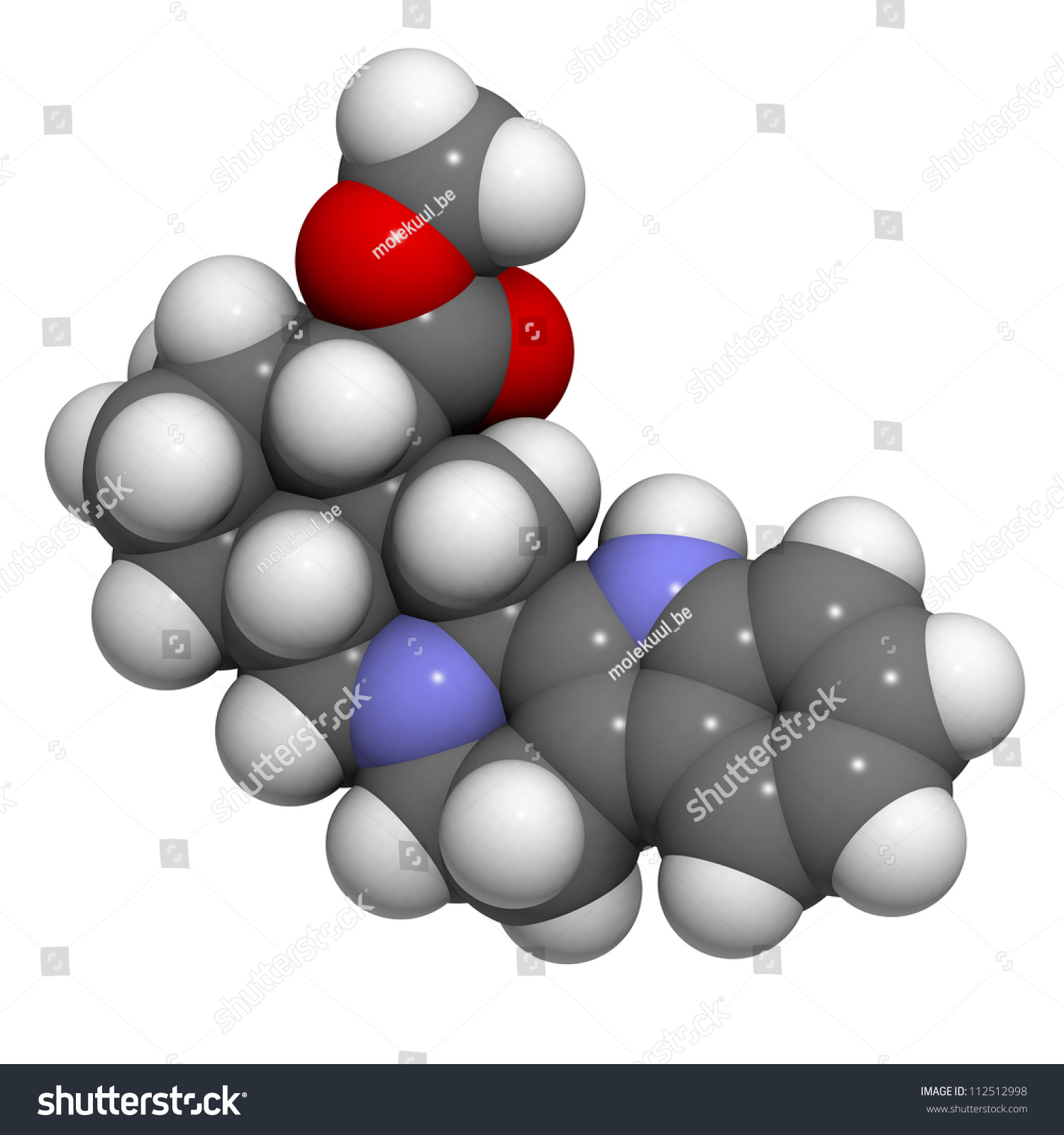 Yohimbine Aphrodisiac Molecule Chemical Structure Yohimbine Stock Illustration 112512998 