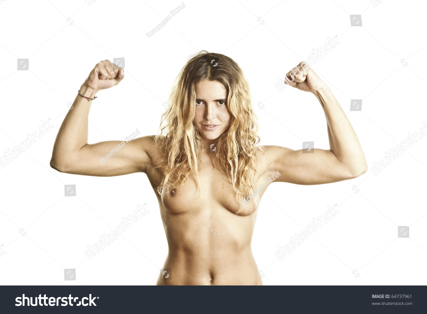 Young girls showing muscles Question Young girls showing muscles