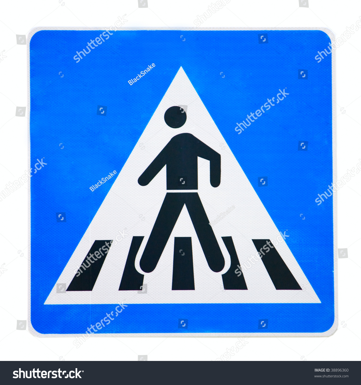 Zebra Crossing Traffic Highway Or Road Sign Stock Photo 38896360