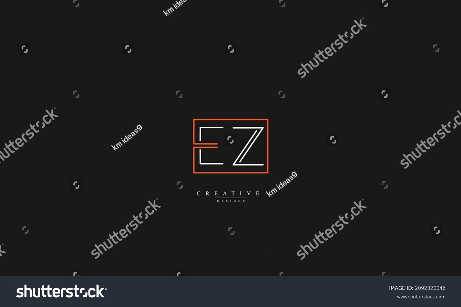 Alphabet Letters Initials Monogram Logo Ez Stock Vector Royalty Free