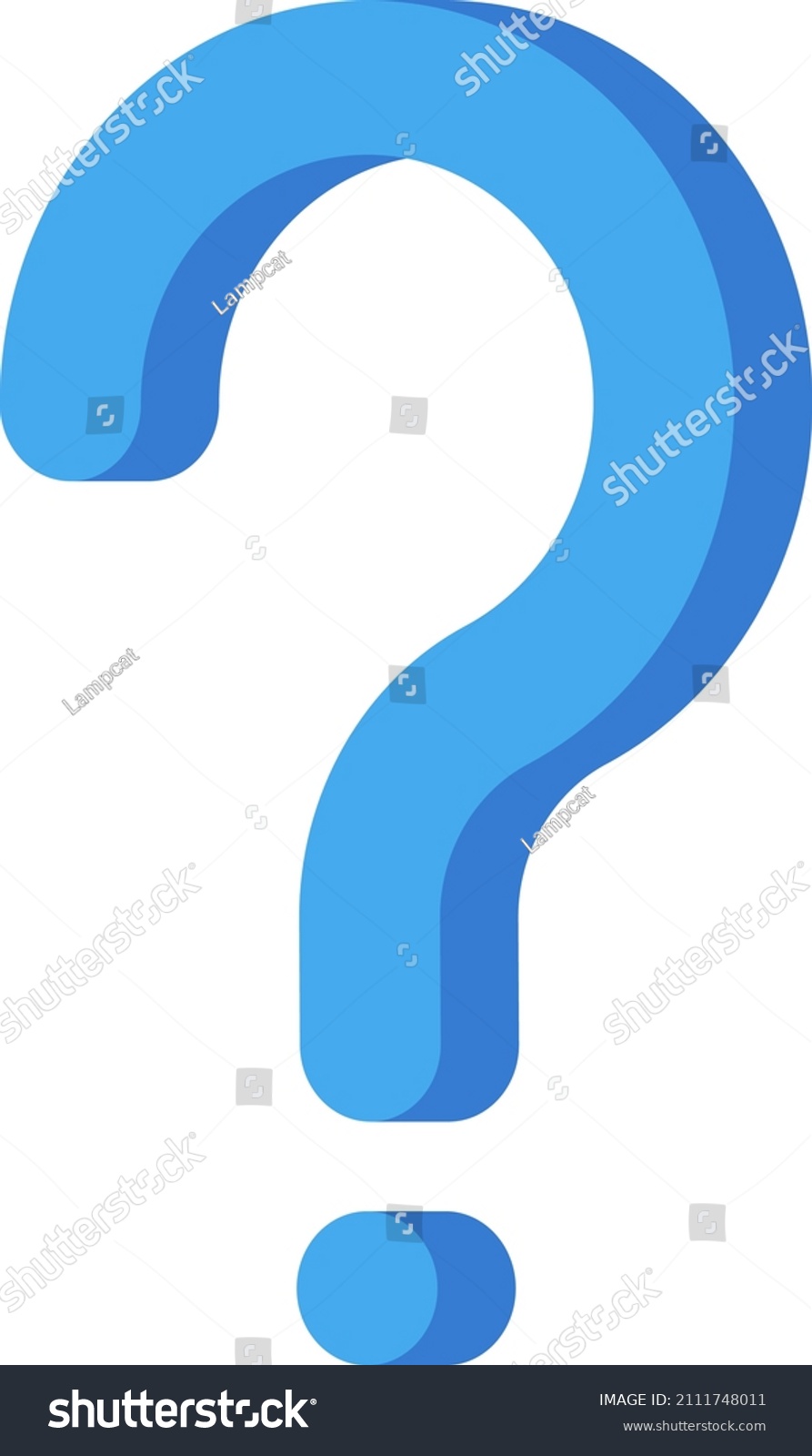 3d Realistic Yellow Question Mark Vector Stock Vector Royalty Free