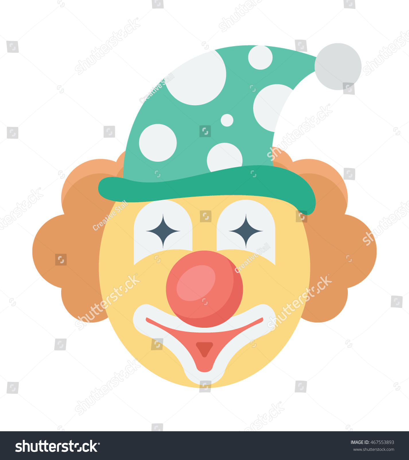 Joker Face Vector Icon - 467553893 : Shutterstock