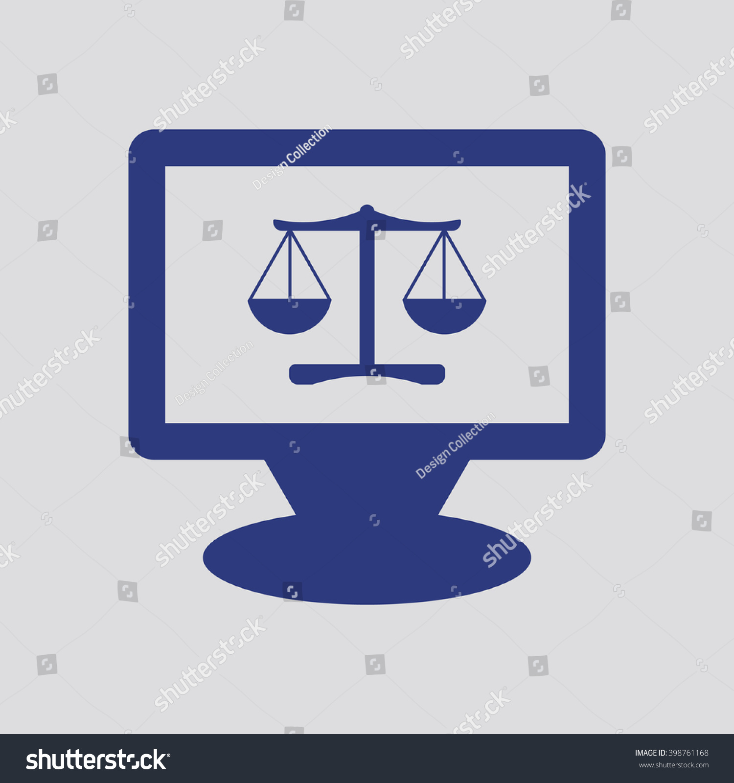 Libra Icon Vector Illustration Flat Design Style 398761168