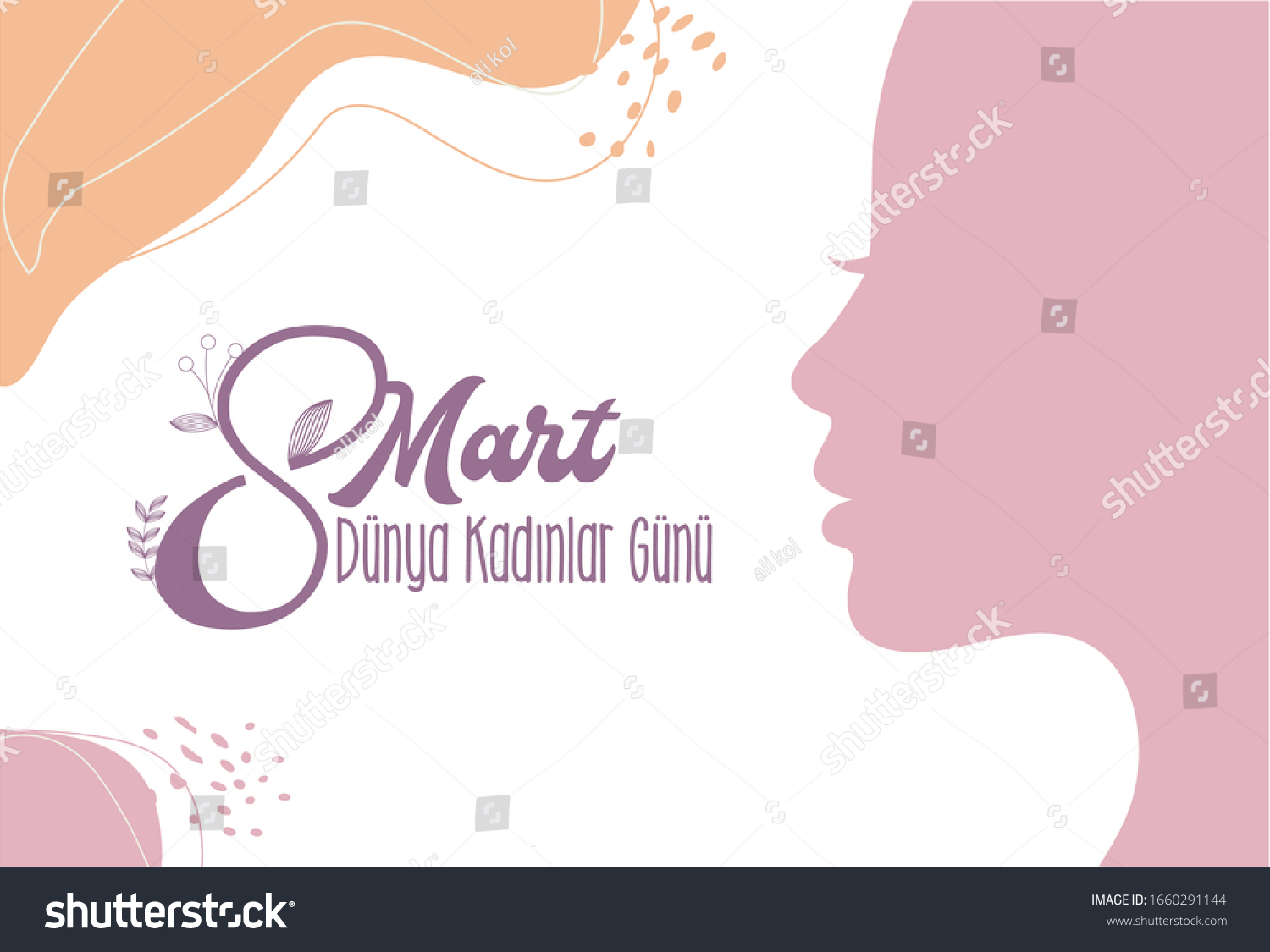 8 Mart Vector Stock Vector Royalty Free 1660291144 Shutterstock