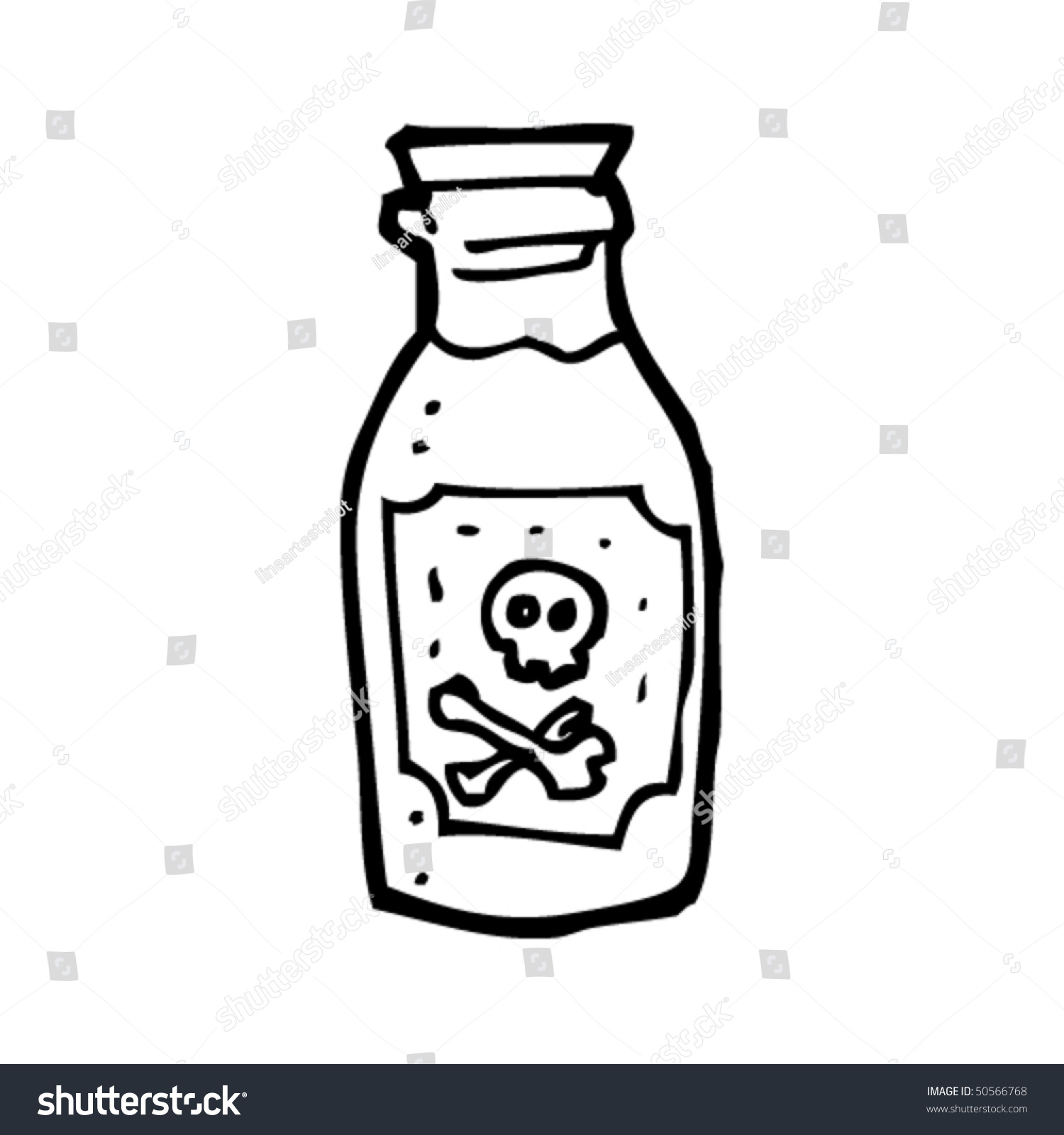 Quirky Drawing Of Poison! Stock Vector Illustration 50566768 Shutterstock