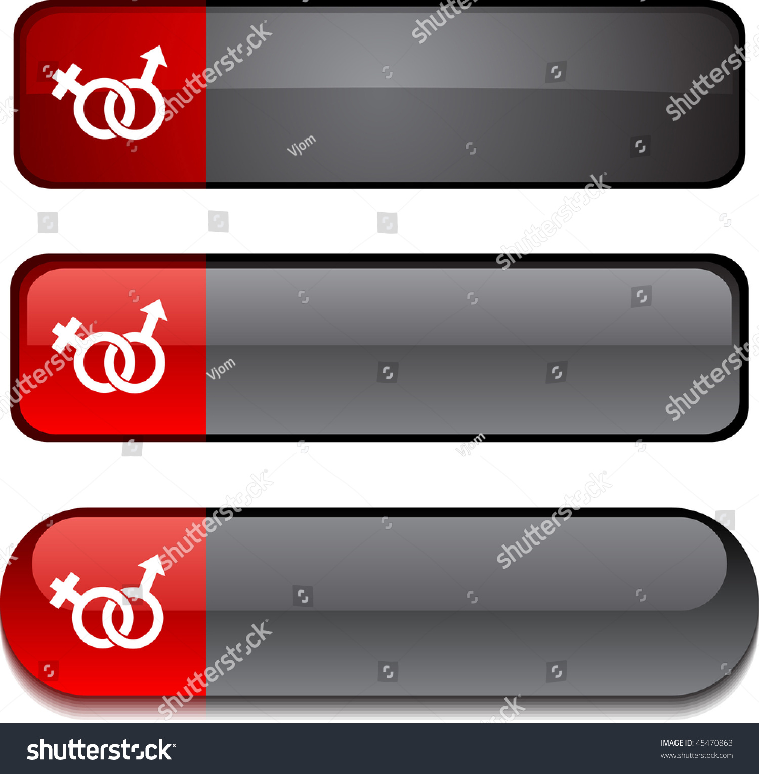 Sex Web Buttons Vector Illustration 45470863 Shutterstock