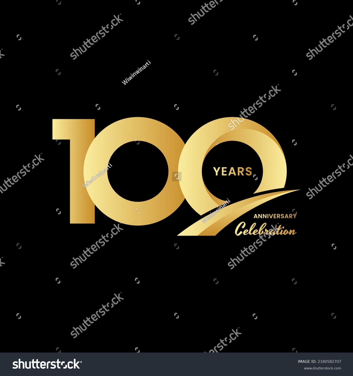 Years Anniversary Celebrations Logo Design Stock Vector Royalty