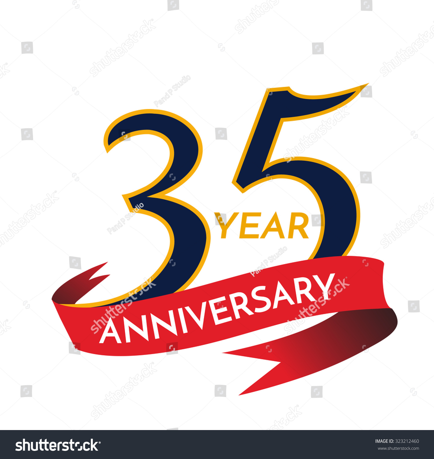Years anniversary template logo stock vector Years anniversary template logo stock vector