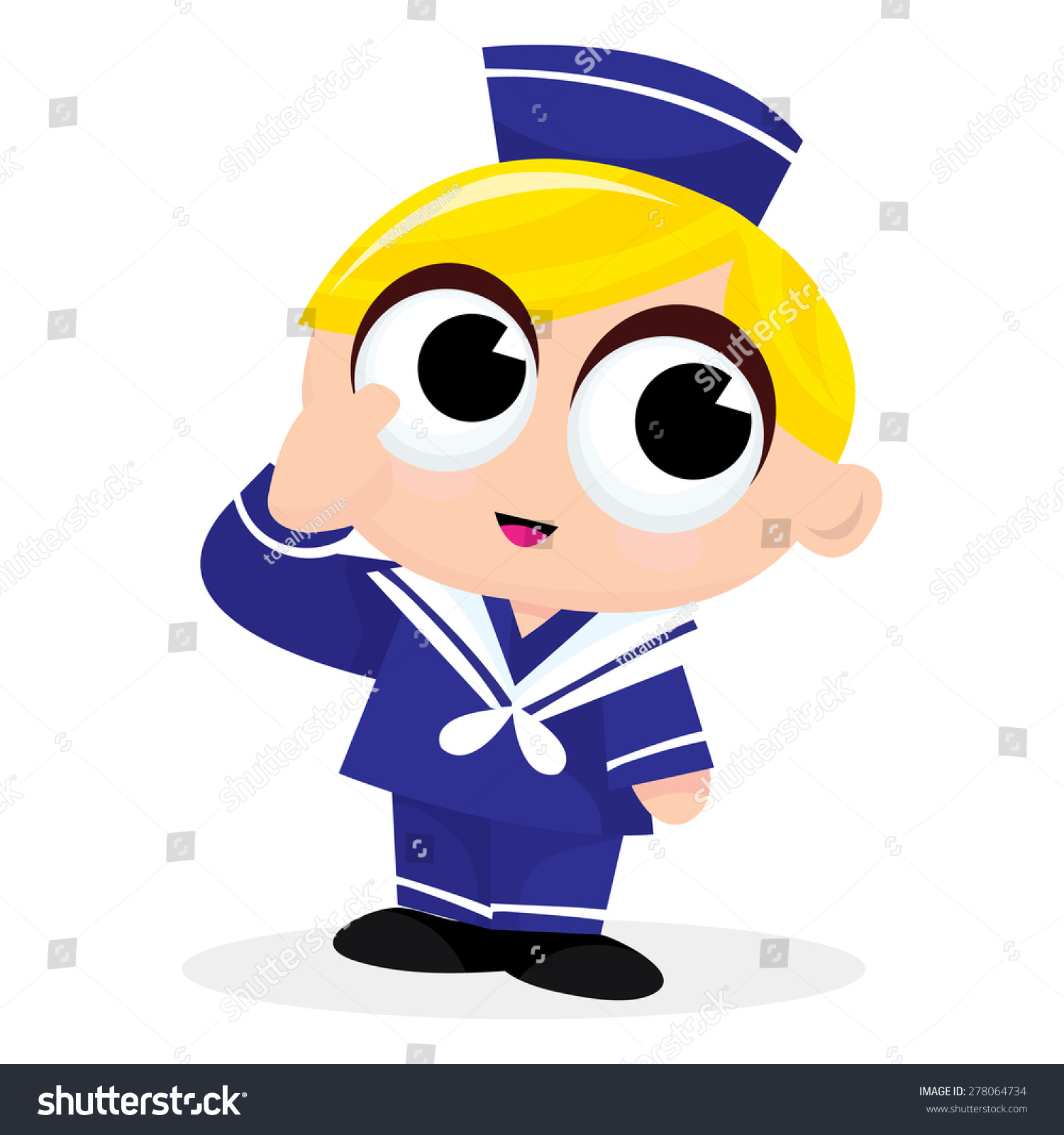 A Cartoon Vector Illustration Of A Cute Blonde Sailor Boy 278064734 Shutterstock 3796