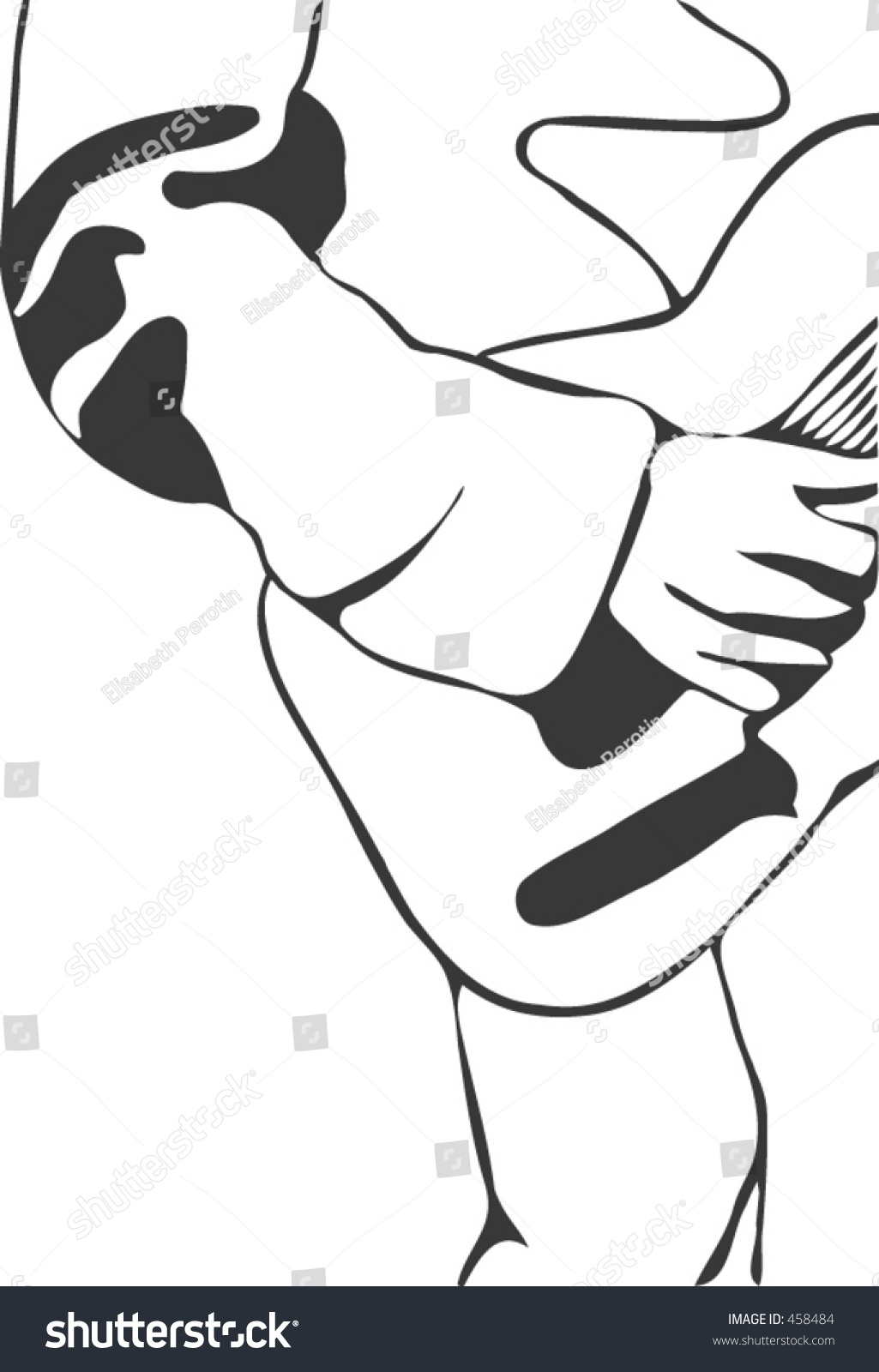 A Guitar Player Stock Vector Illustration 458484 : Shutterstock