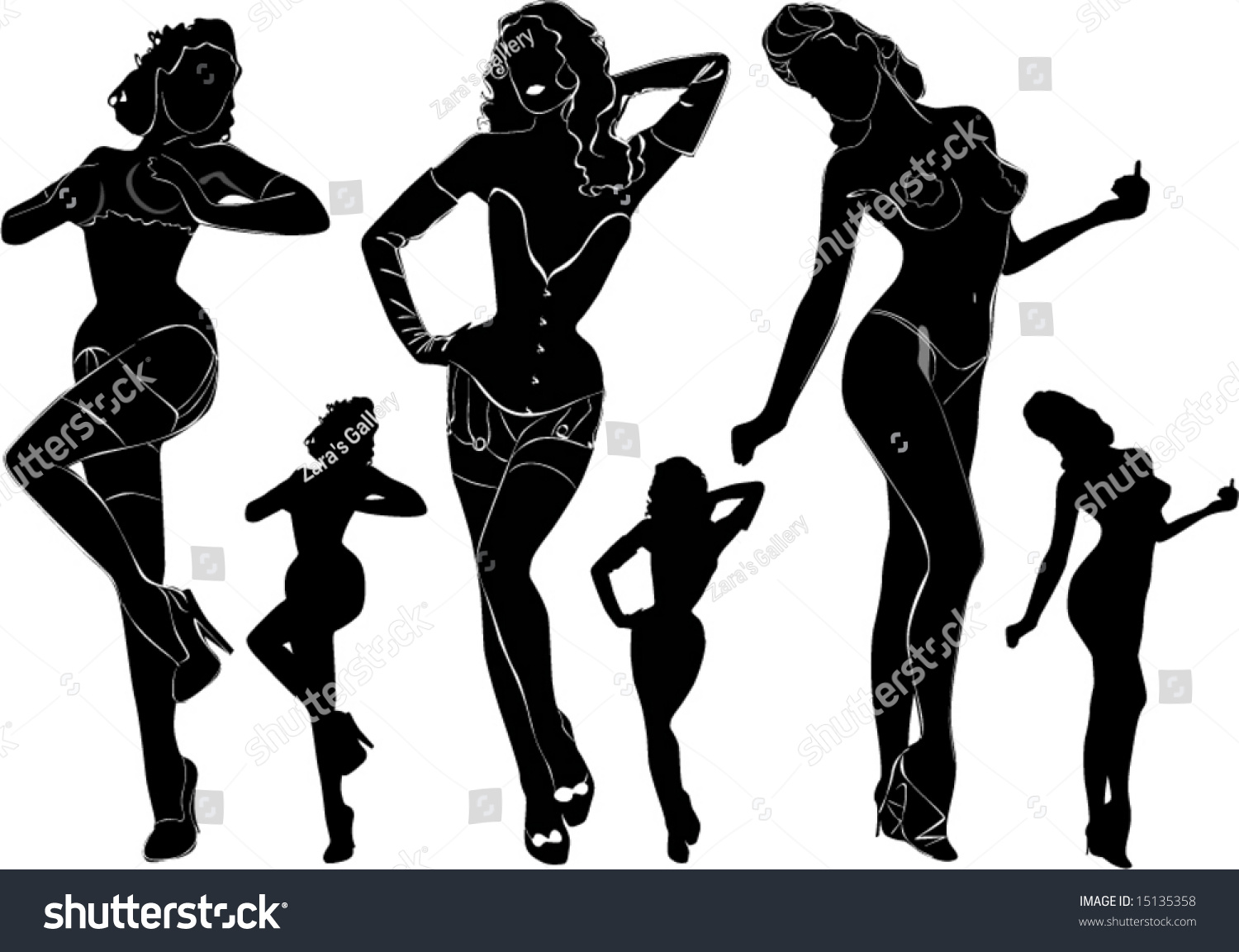 Nude Silhouette Stock Vector Illustration Shutterstock My Xxx Hot Girl