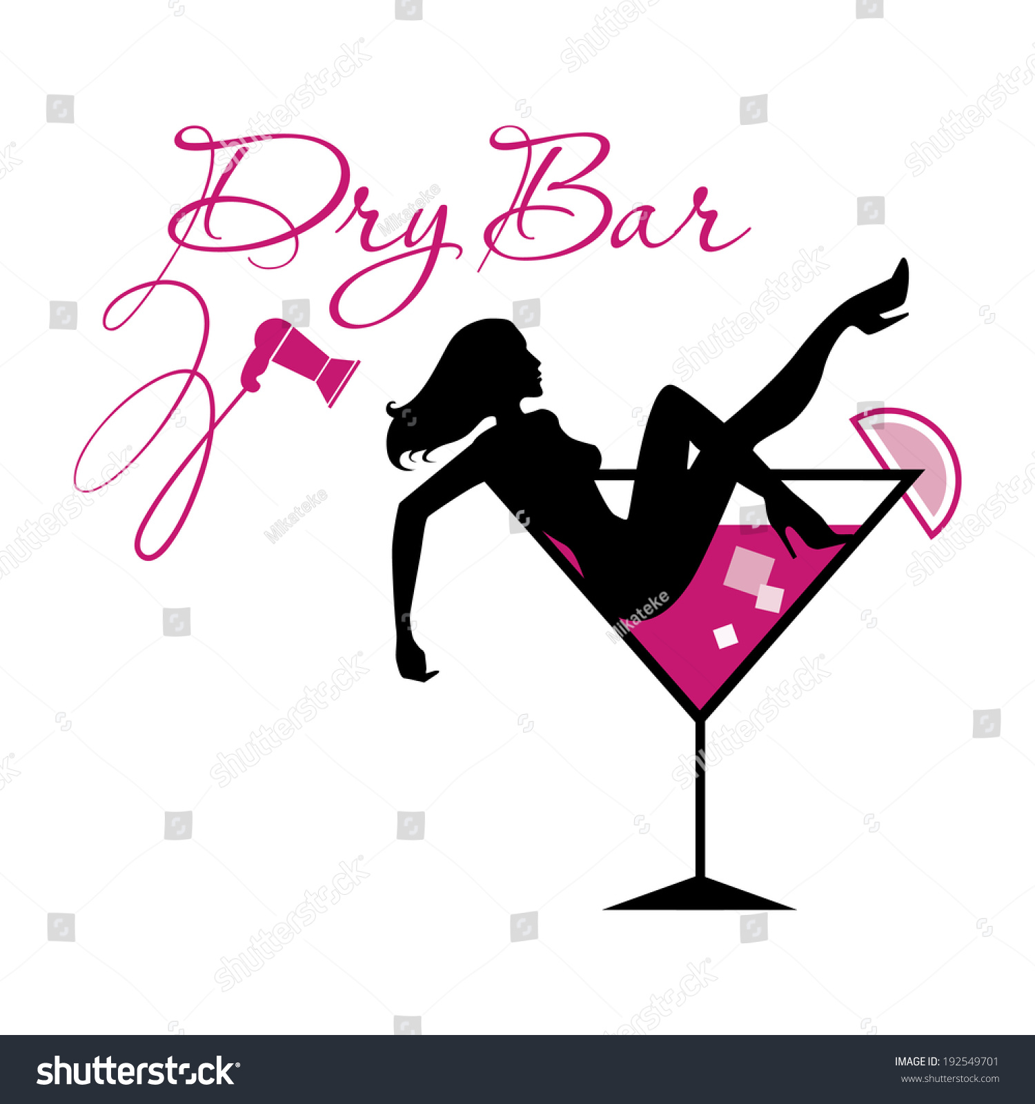 clipart girl in martini glass - photo #4