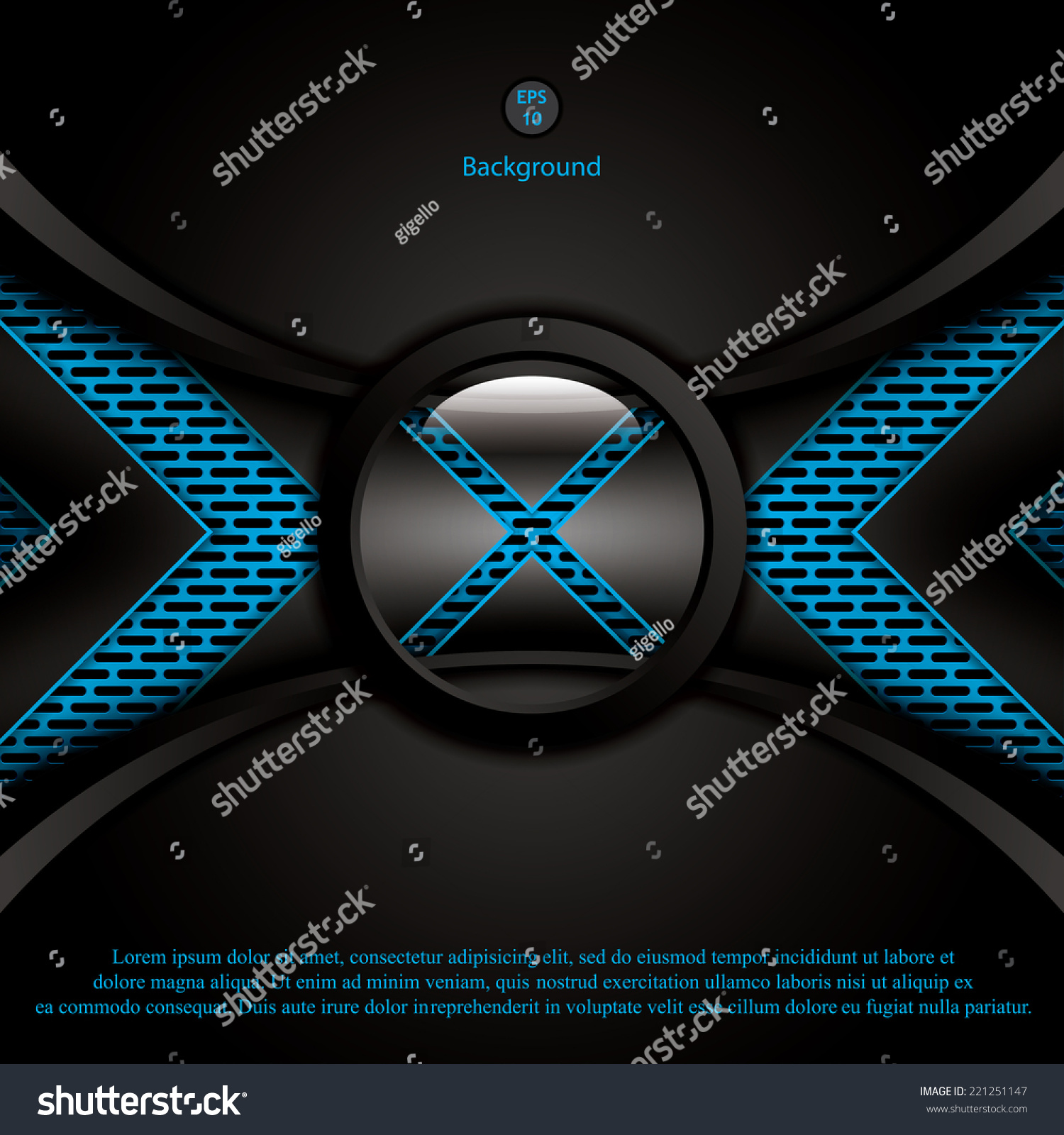 Abstract background metallic blue brochure vector Abstract background metallic blue brochure vector