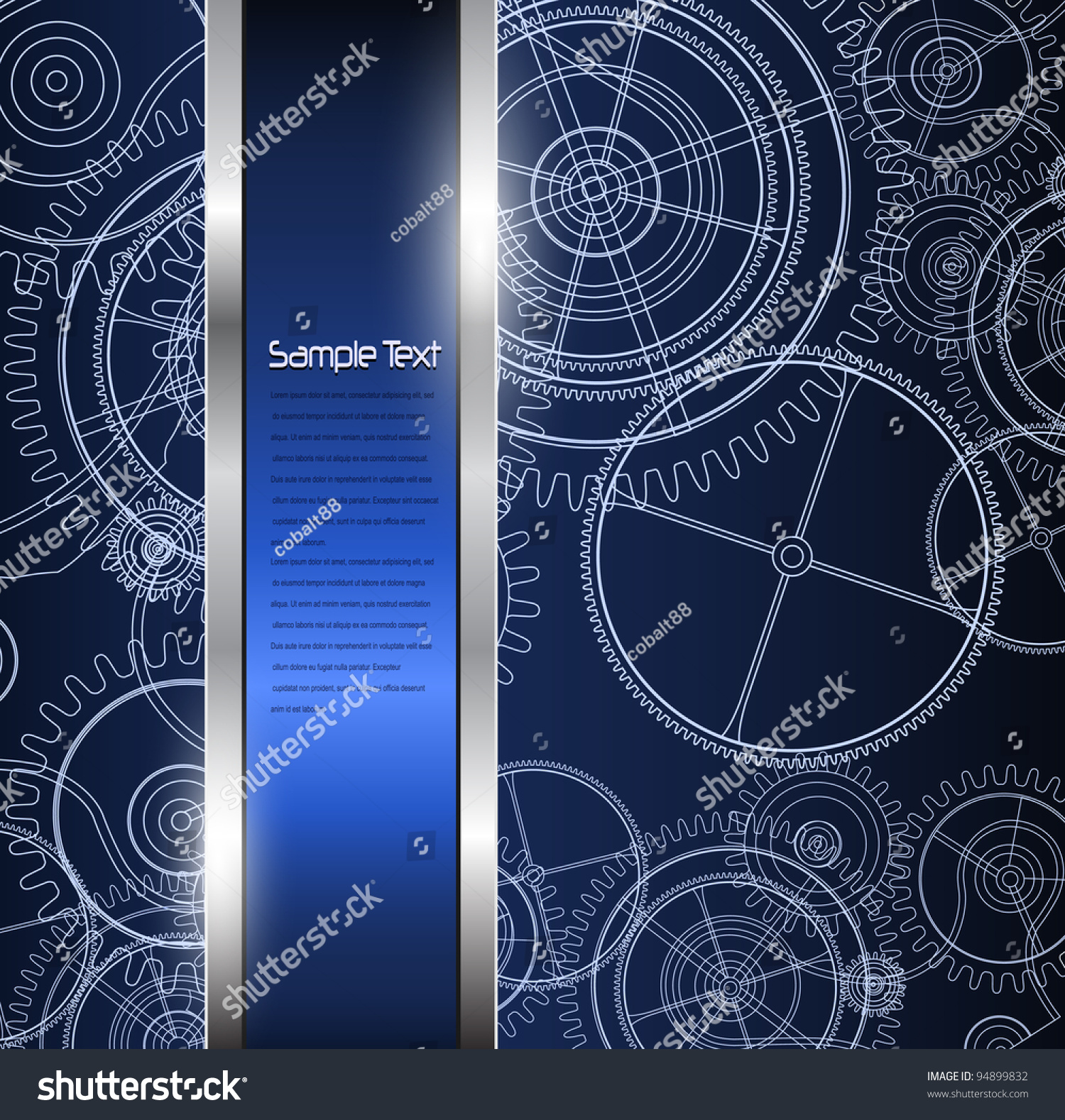 Abstract Background With Science Technical Drawing