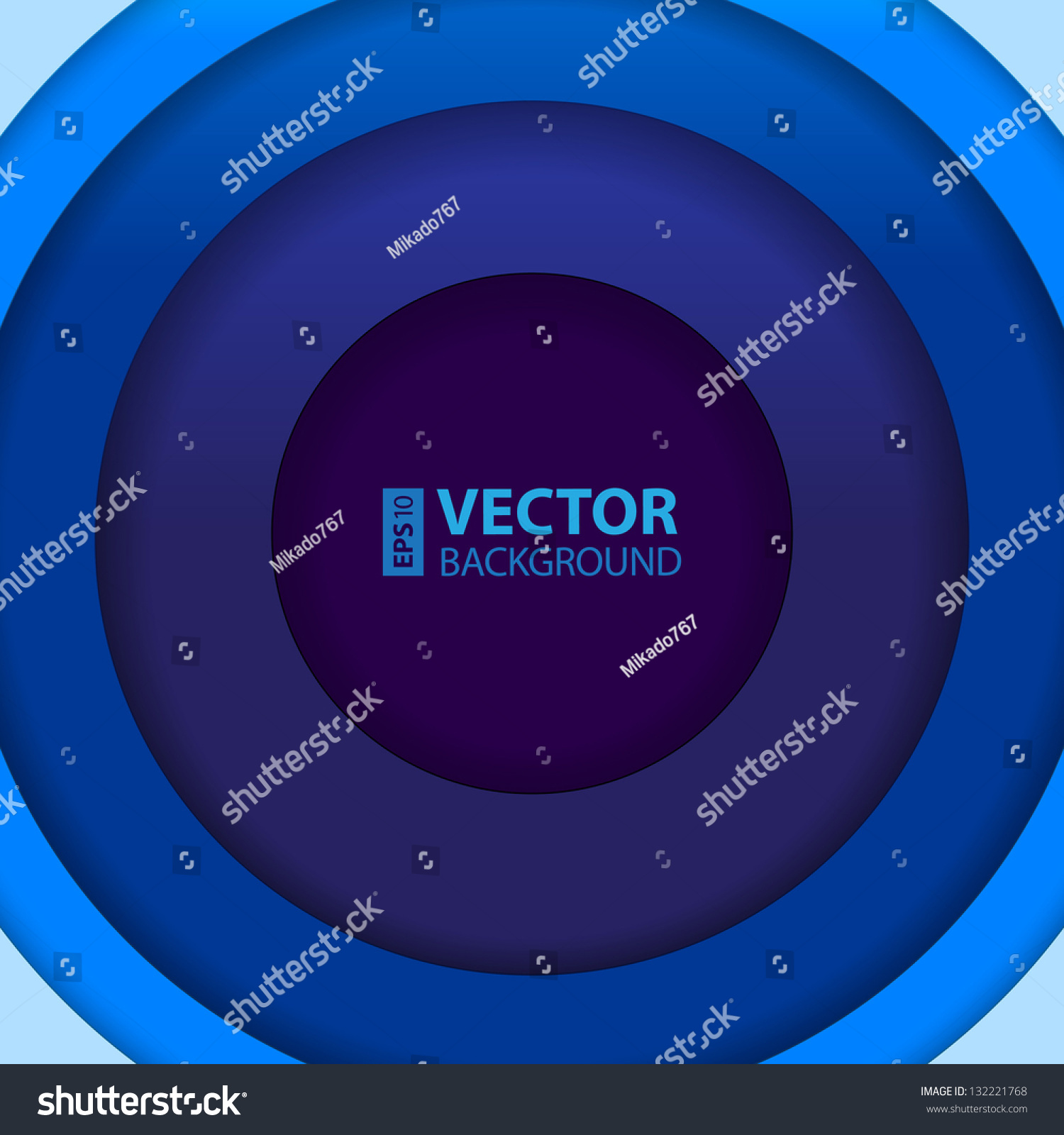 Abstract Blue Circles Background Rgb Eps Stock Vector Royalty Free