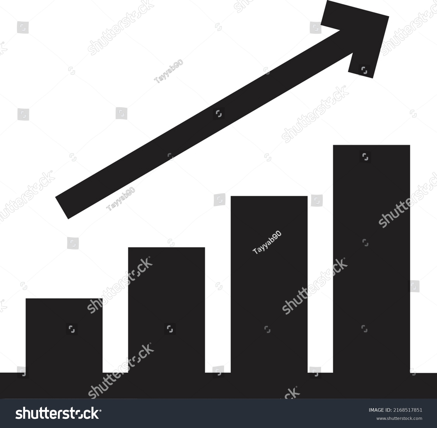 Abstract Business Chart Trend Line Graph Stock Vector Royalty Free