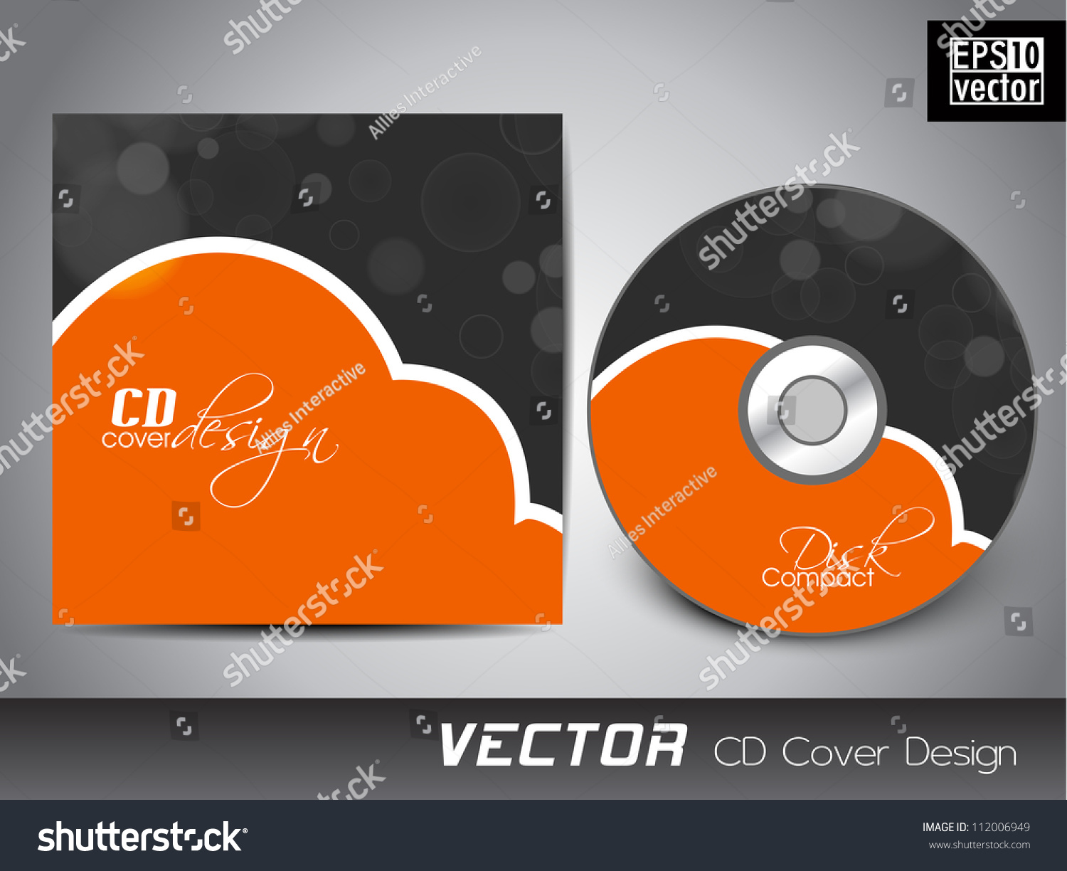 Abstract Cd Cover Design Template.Vector Illustration Eps 10